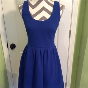 Banana Republic Scoop Neck Blue Summer Dress